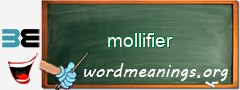 WordMeaning blackboard for mollifier